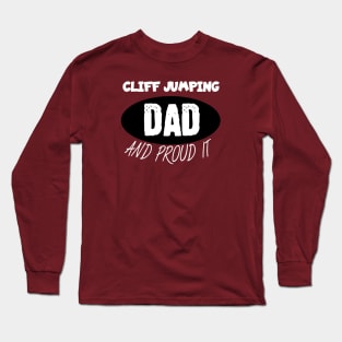 Cliff jumping dad Long Sleeve T-Shirt